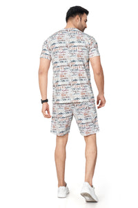 Dark Peach Printed Half Sleeves Co-ord Set – Imported Fabric | Trendy & Comfortable 251066700