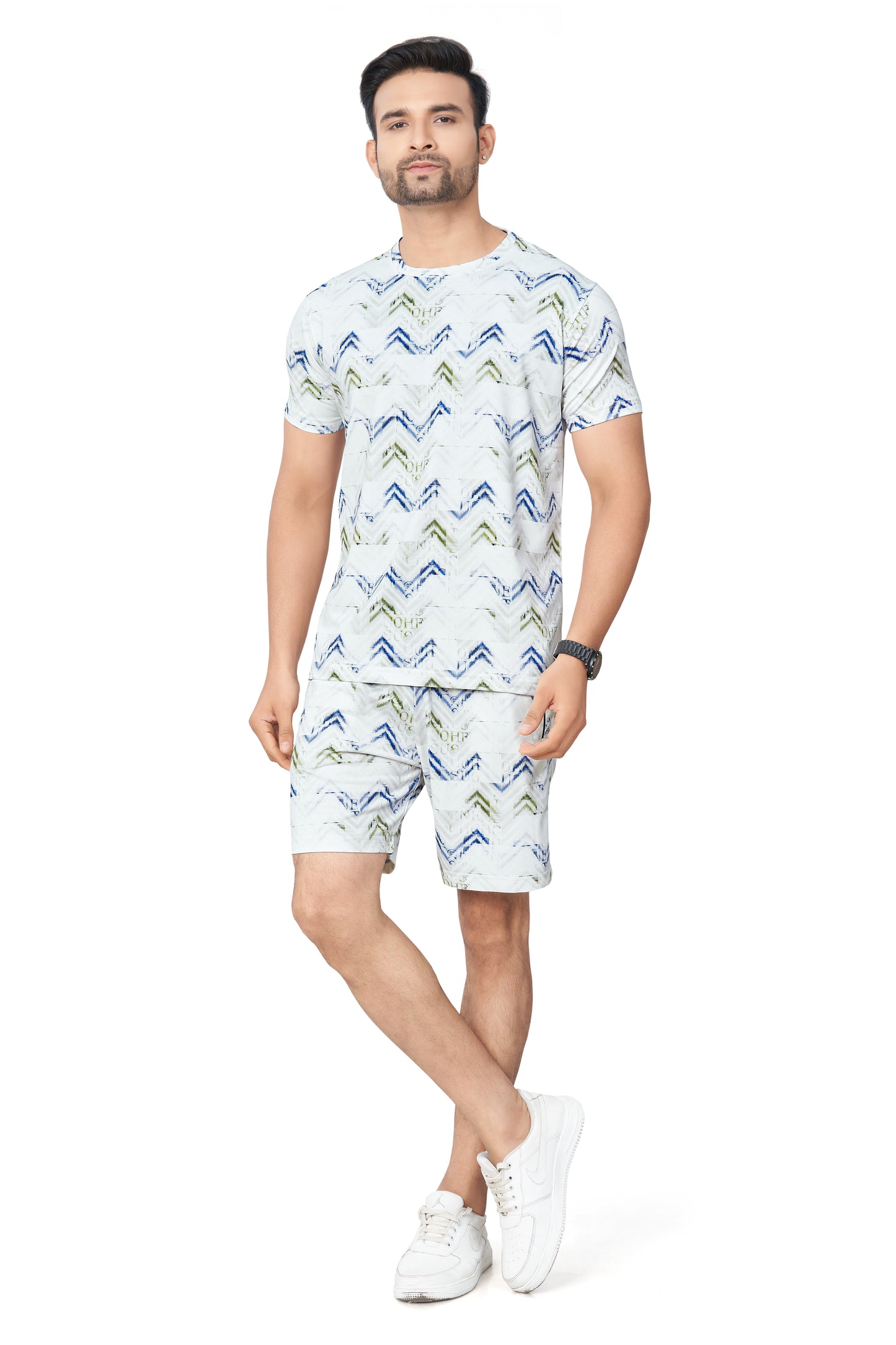Olive Printed Half Sleeves Co-ord Set – Imported Fabric | Trendy & Comfortable 251066700