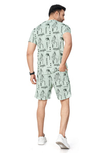 Green Printed Half Sleeves Co-ord Set – Imported Fabric | Trendy & Comfortable 251066700