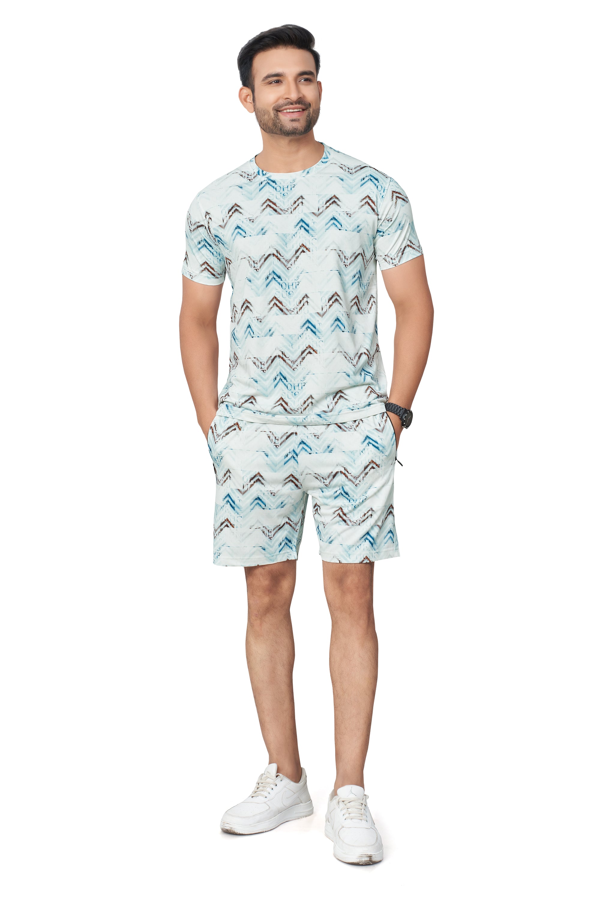 Coffee Printed Half Sleeves Co-ord Set – Imported Fabric | Trendy & Comfortable 251066700