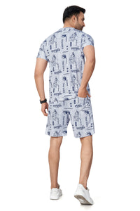 Grey Printed Half Sleeves Co-ord Set – Imported Fabric | Trendy & Comfortable 251066700