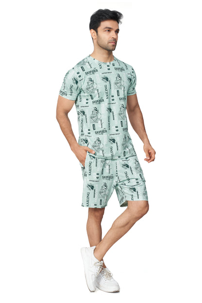 Pista Printed Half Sleeves Co-ord Set – Imported Fabric | Trendy & Comfortable 251066700