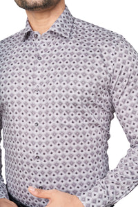 ONION COLOUR PRINTED FULL SLEEVES FORMAL SHIRT | K-6012