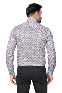 ONION COLOUR PRINTED FULL SLEEVES FORMAL SHIRT | K-6012