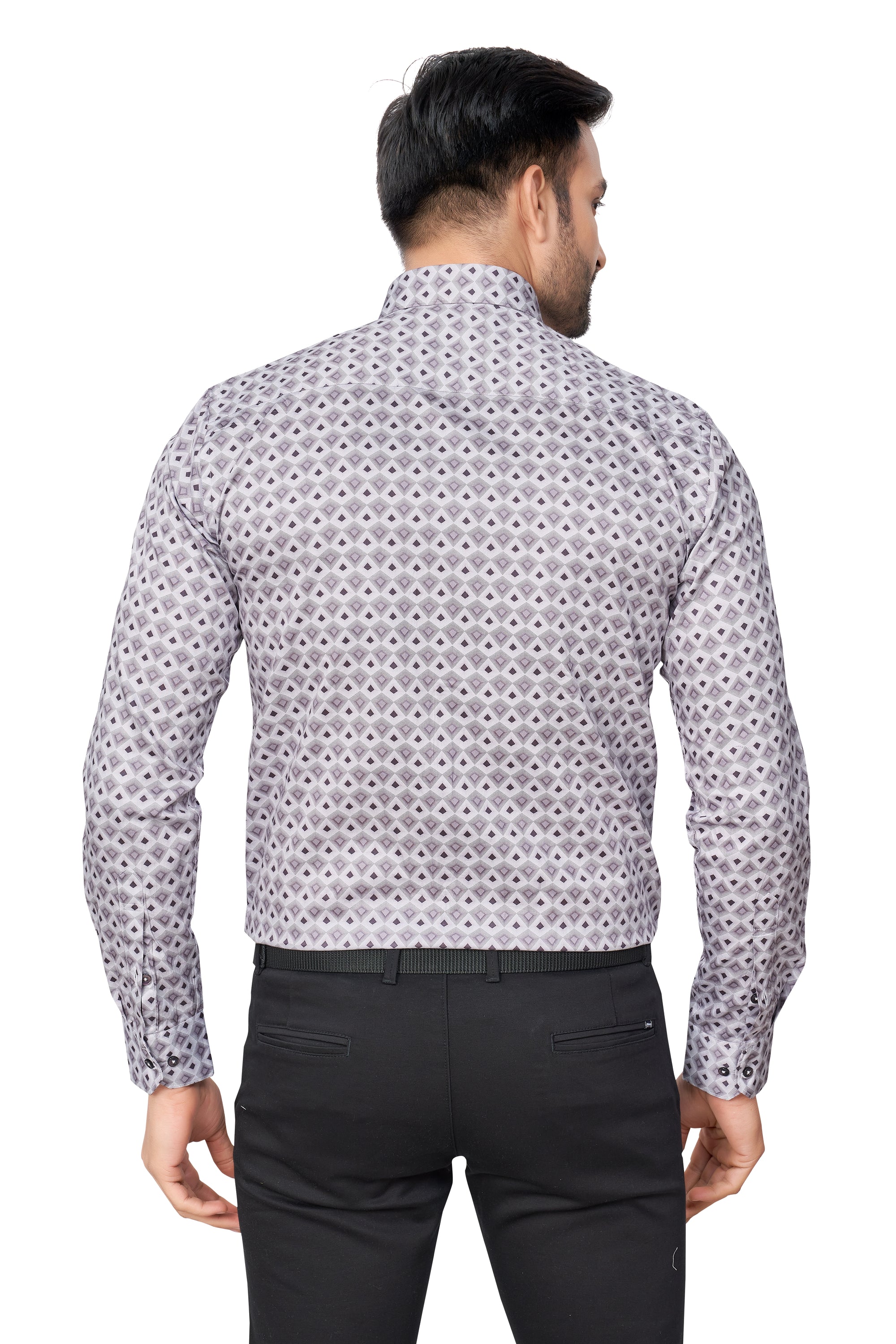 ONION COLOUR PRINTED FULL SLEEVES FORMAL SHIRT | K-6012