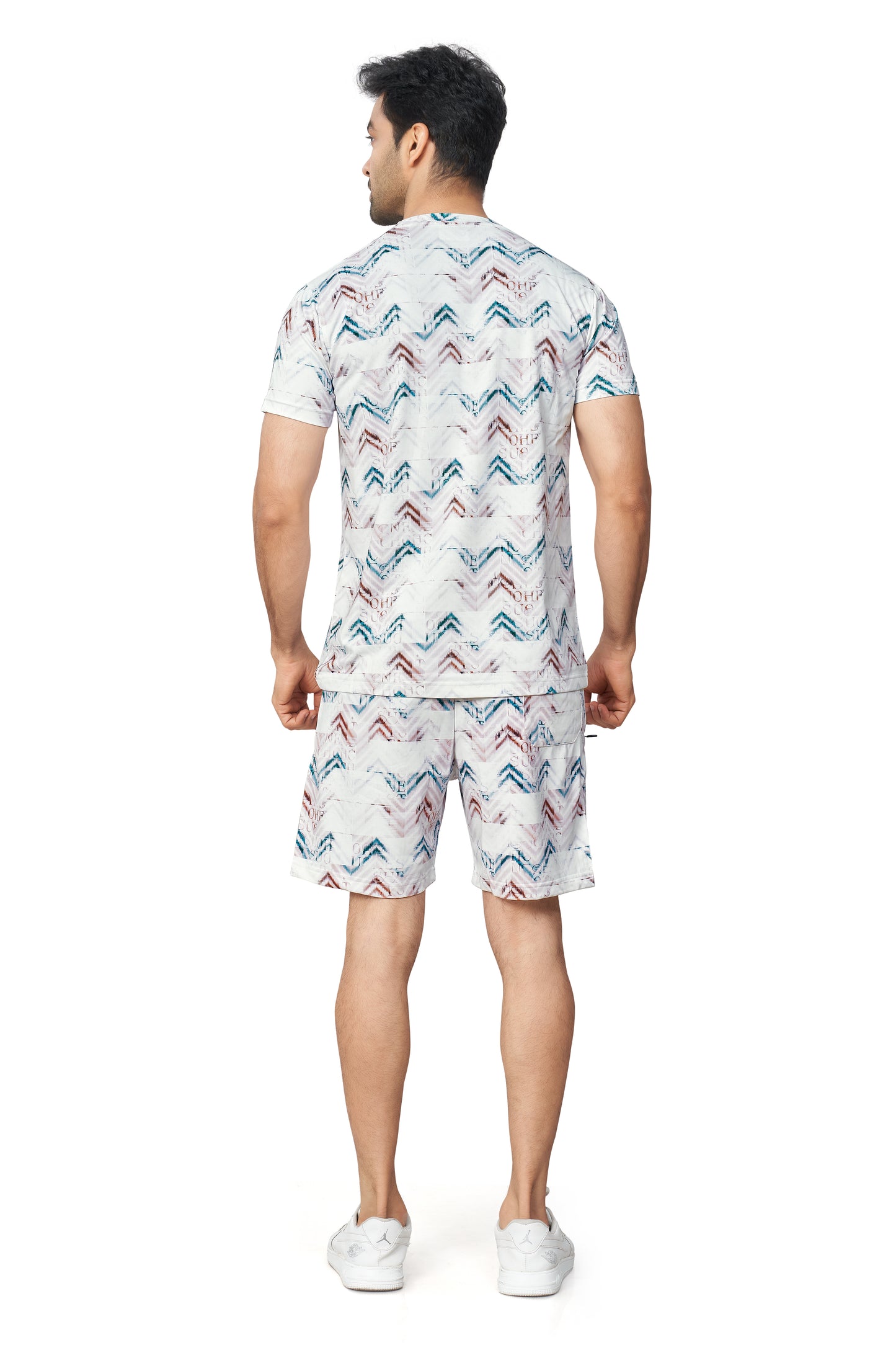 Blue Printed Half Sleeves Co-ord Set – Imported Fabric | Trendy & Comfortable 251066700