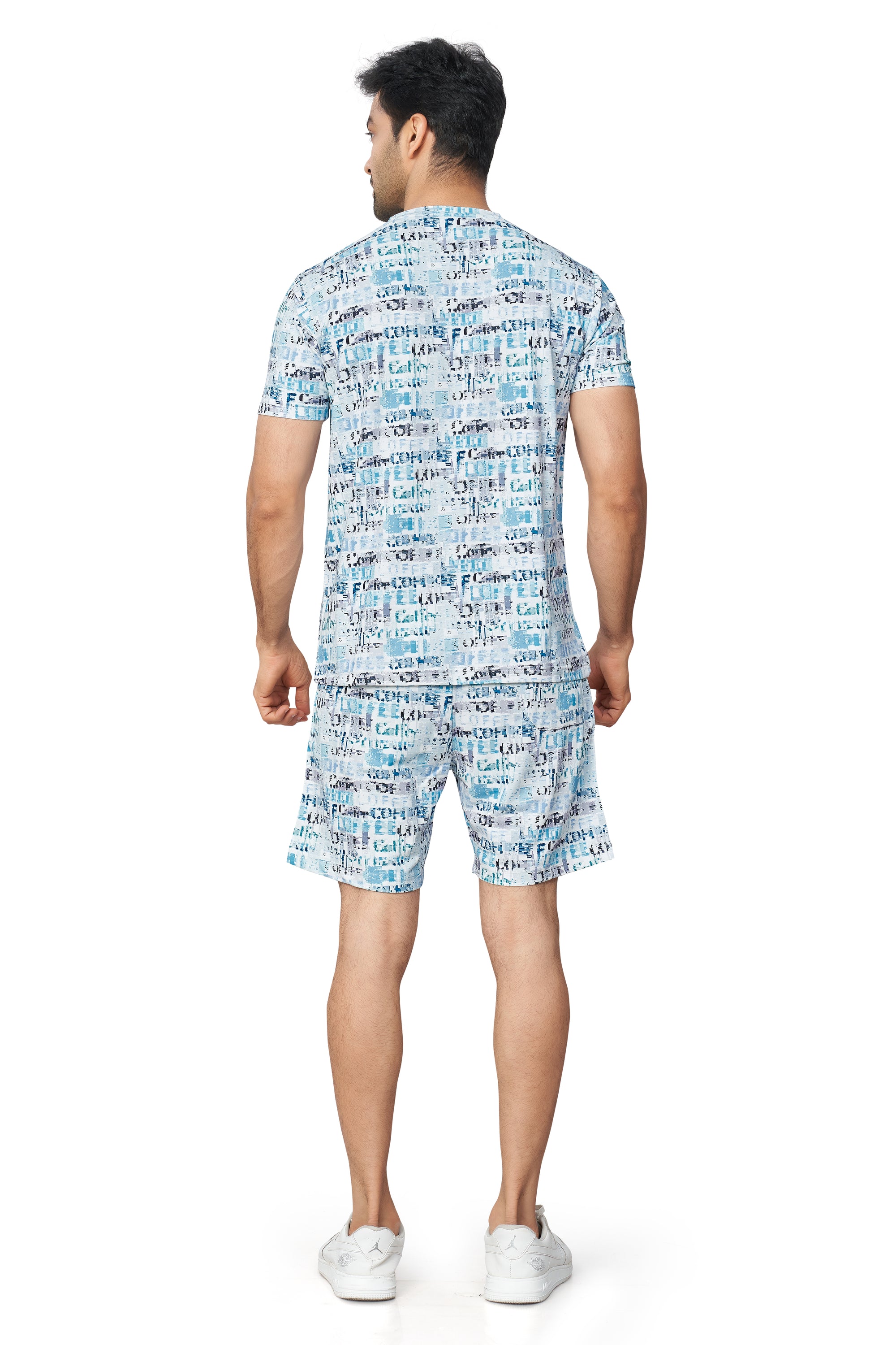 Skyblue Printed Half Sleeves Co-ord Set – Imported Fabric | Trendy & Comfortable 251066700