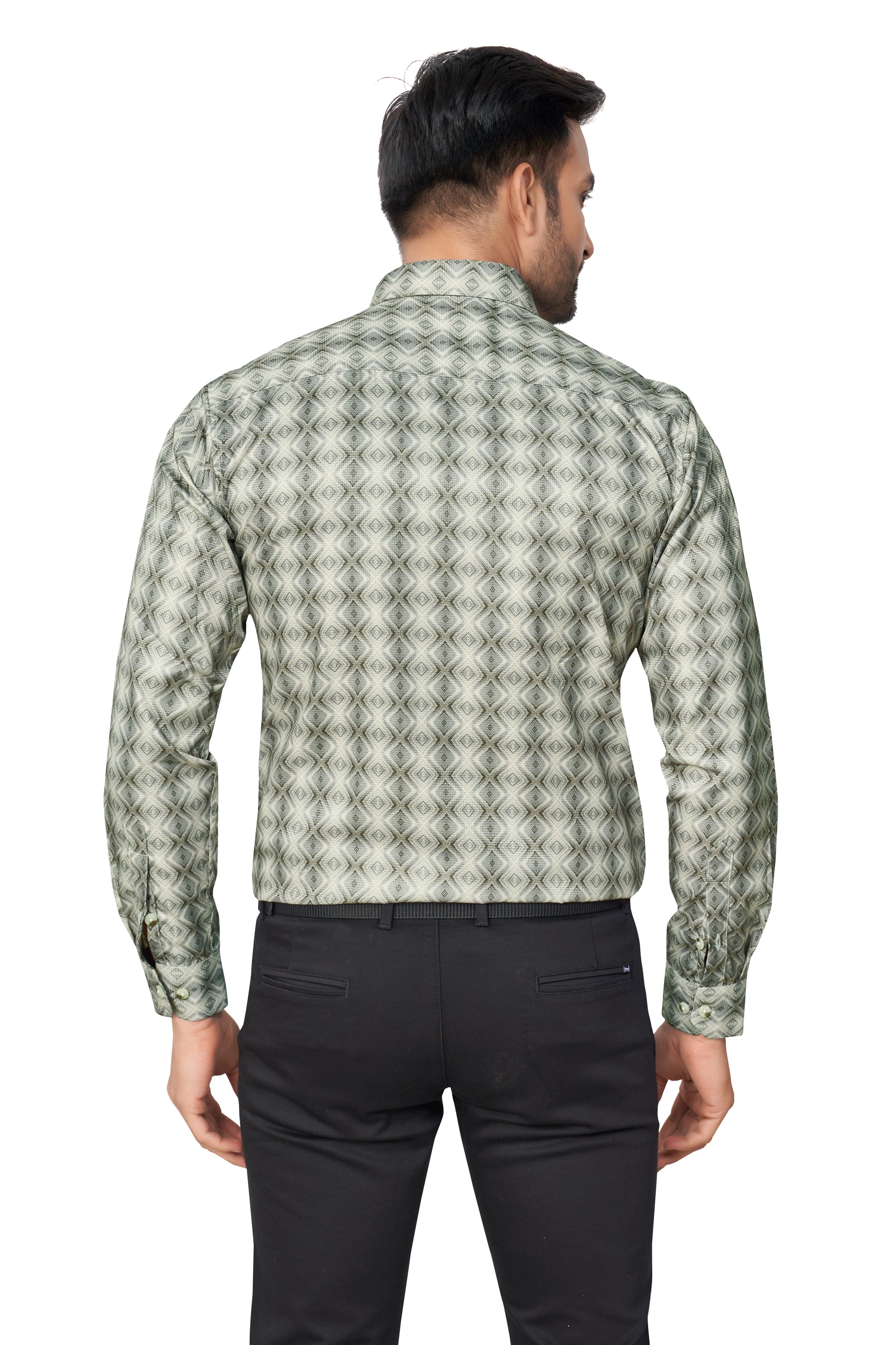 PISTA COLOUR PRINTED FULL SLEEVES FORMAL SHIRT | K-6012