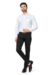 WHITE COLOUR PRINTED FULL SLEEVES FORMAL SHIRT 37964