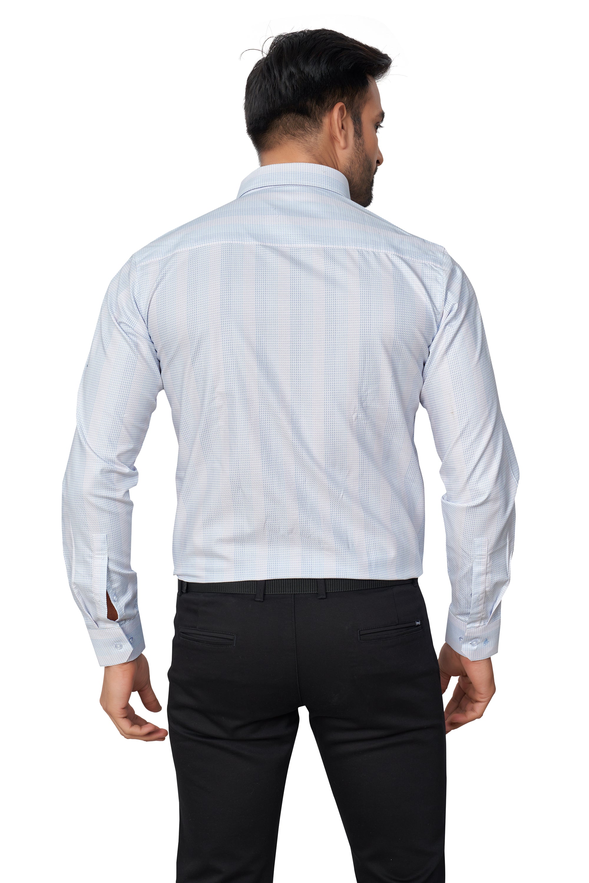SKYBLUE COLOUR CHECKS FULL SLEEVES FORMAL SHIRT FRMFORMAL