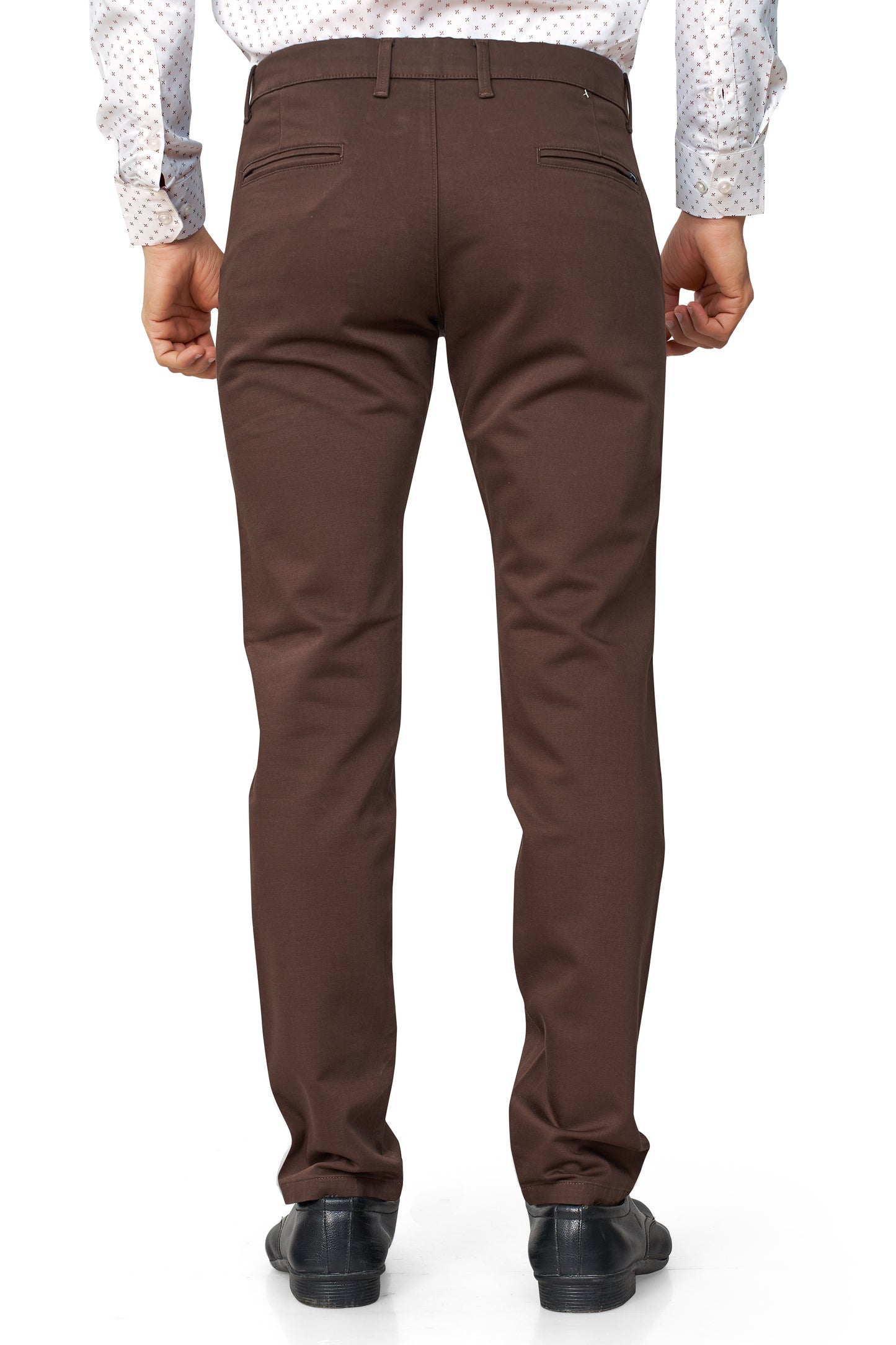 COFFEE COLOR NARROW FIT PLAIN CHINOS 5110