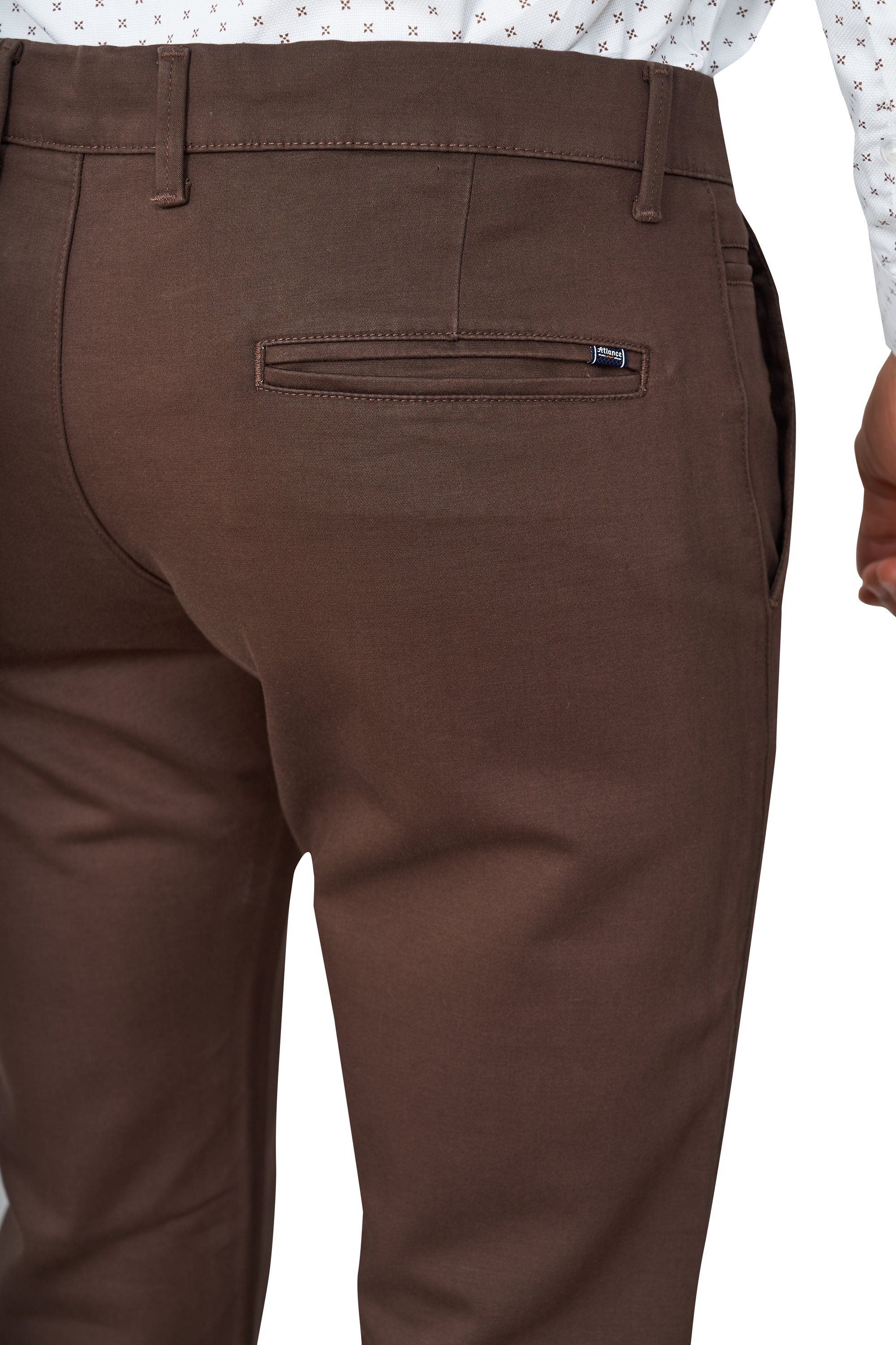 COFFEE COLOR NARROW FIT PLAIN CHINOS 5110