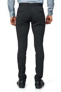 Black Color Textured Plain Trouser for Men | Stylish & Comfortable Bottomwear 251078476