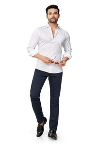BLUE COLOUR PRINTED FULL SLEEVES FORMAL SHIRT 37964