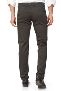 OLIVE COLOR NARROW FIT PLAIN CHINOS 5110