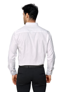 WHITE COLOUR PRINTED FULL SLEEVES FORMAL SHIRT 37964
