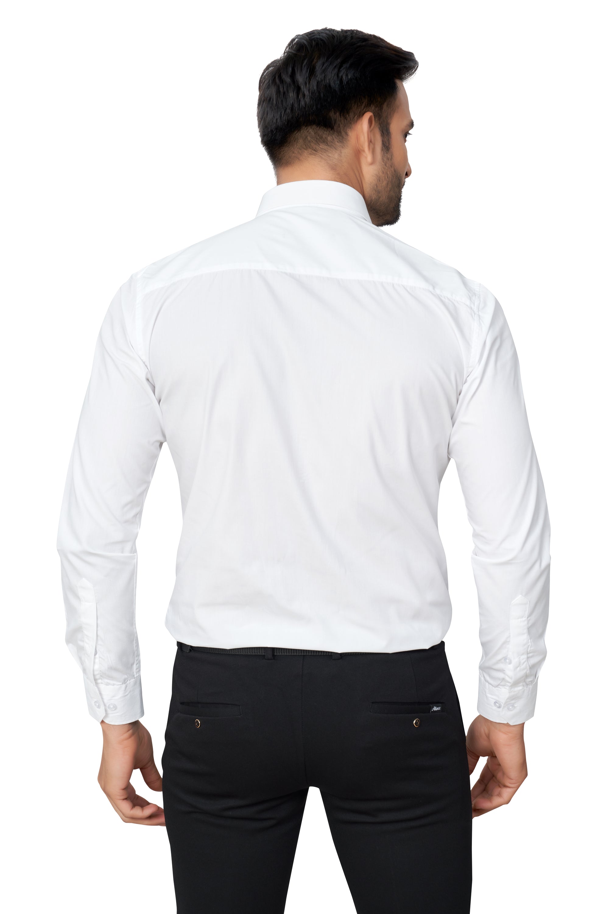WHITE COLOUR PLAIN FULL SLEEVES FORMAL SHIRT 37964