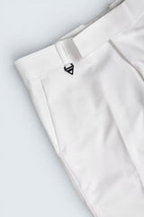 Men Slim Fit Formal White Colour Trousers for Smart & Casual 251078476