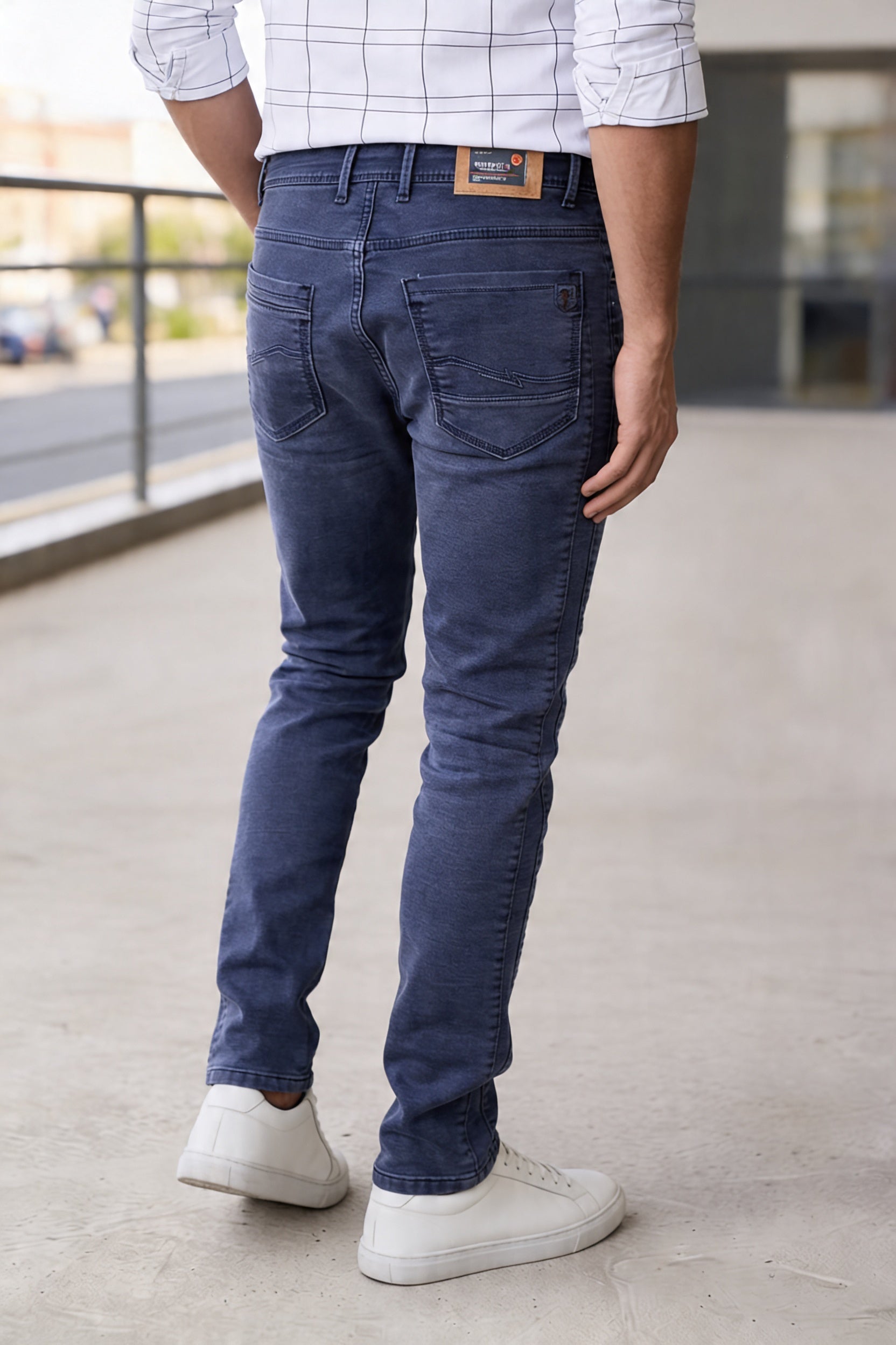 Men Blue Narrow Fit Jeans | Sulphur PLAINJEAN-18