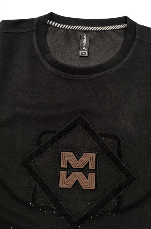 Men Black Graphic Printed Full Sleeve Sweatshirt ATL3028