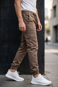 Men Chiku Cargo Jogger Pants - 6 Pocket Slim Fit P-402