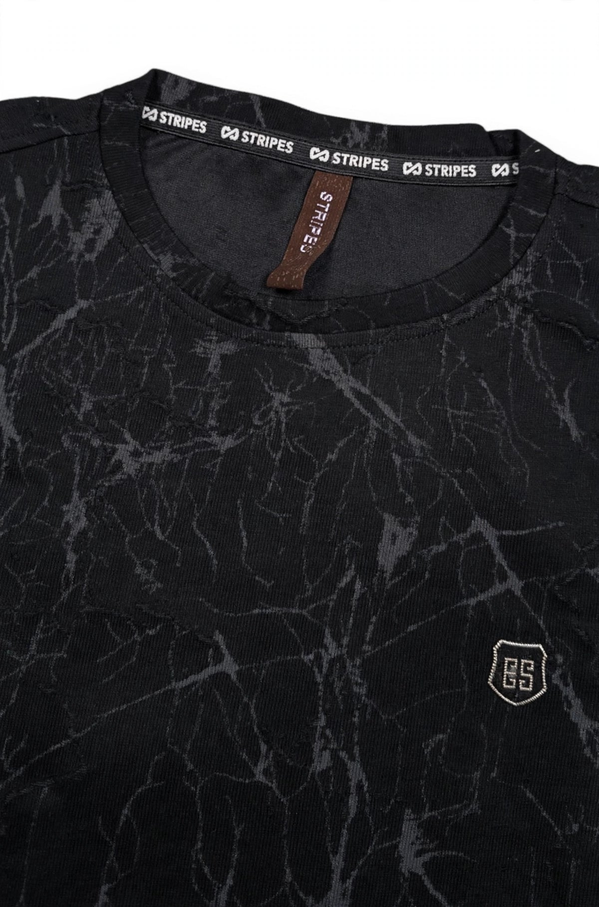 Men Black Marble Print Full Sleeve Sweatshirt ATL3023