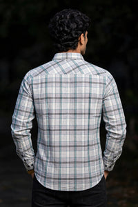 Men Pista Checkered Shirt - Casual Party & Office Wear 1089-R