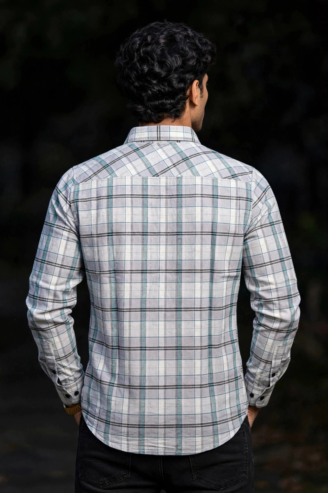 Men Pista Checkered Shirt - Casual Party & Office Wear 1089-R