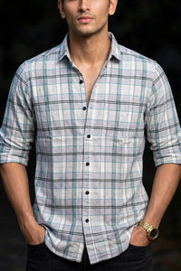 Men Pista Checkered Shirt - Casual Party & Office Wear 1089-R