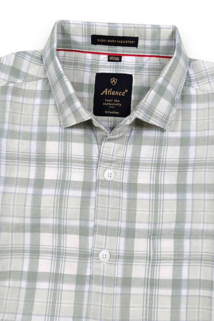 Men Pista Checkered Half Sleeve Casual Shirt SGV-528-2