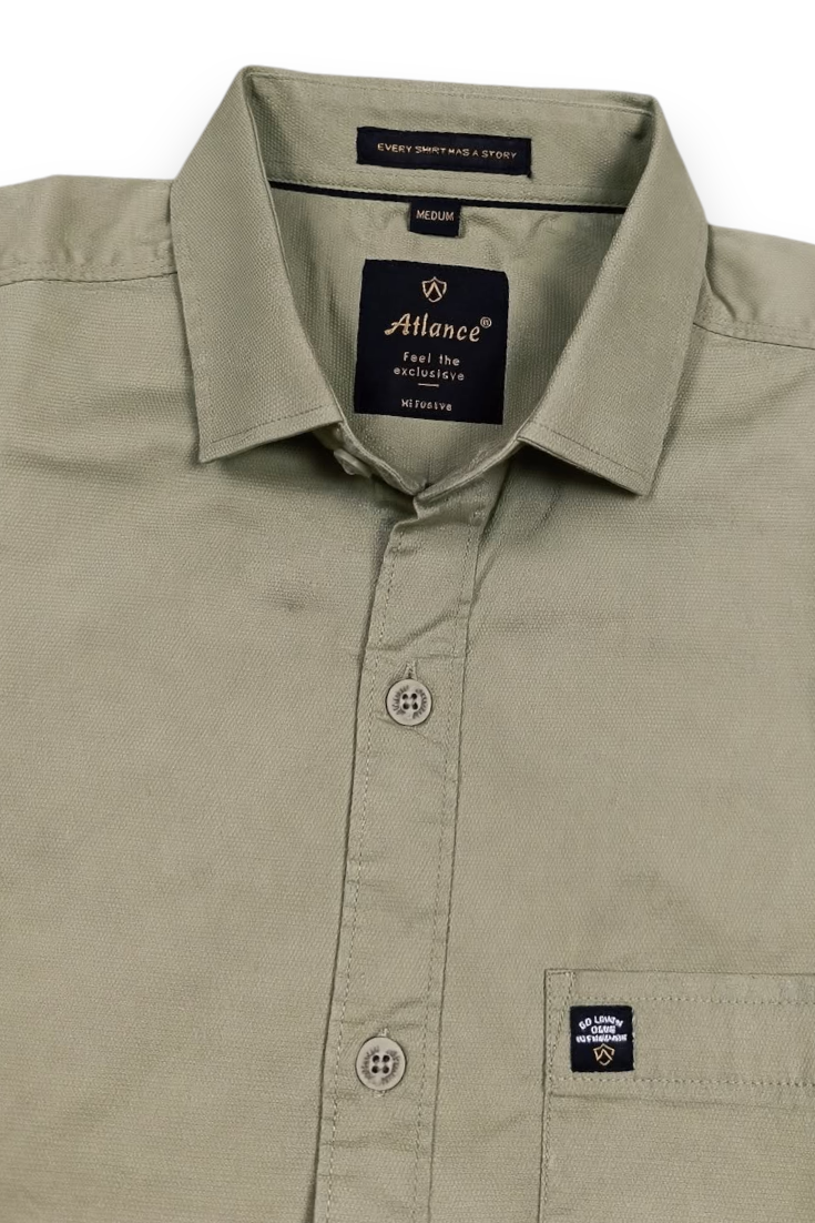 Men Pista Solid Casual Shirt | Full Sleeve Shirt JK-455