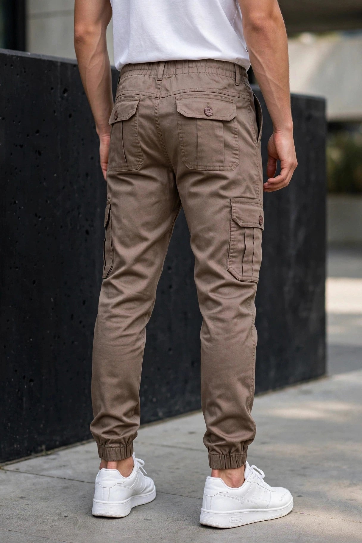 Men Chiku Cargo Jogger Pants - 6 Pocket Slim Fit P-402